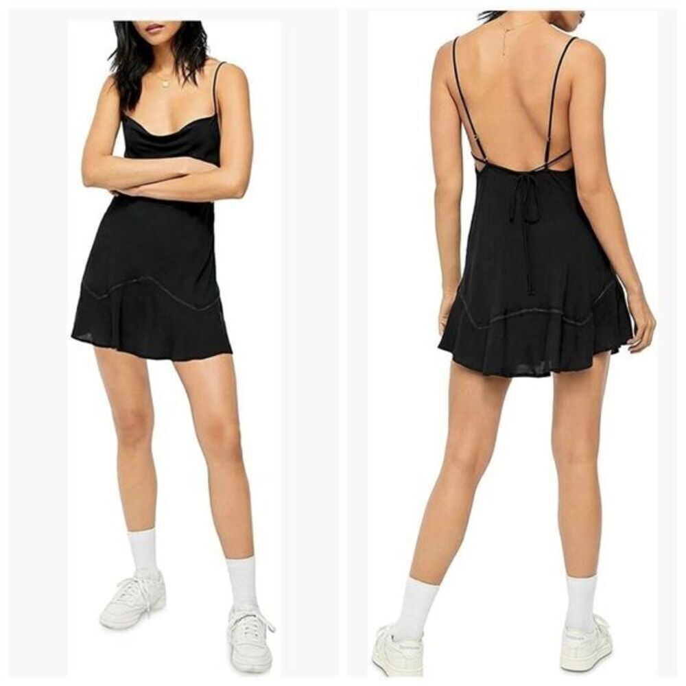 FREE PEOPLE FOREVER Fields Low Back Mini Dress